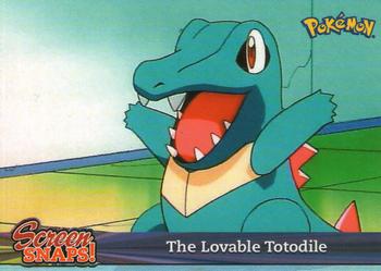 2001 Topps Pokemon Johto (UK) #SNAP01 The Lovable Totodile Front